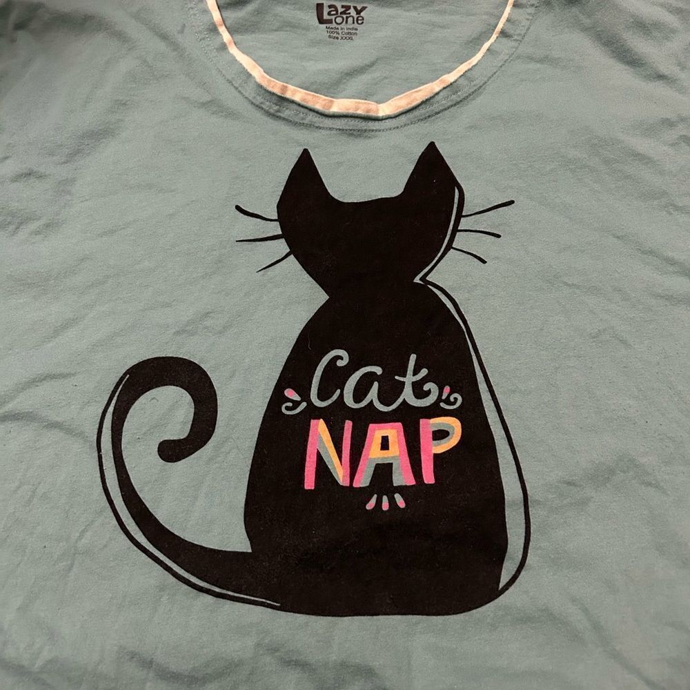 Lazy One Cat Nap Tshirt - Picture 3 of 5